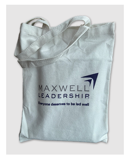 Geanta alba Maxwell Leadership (material textil)